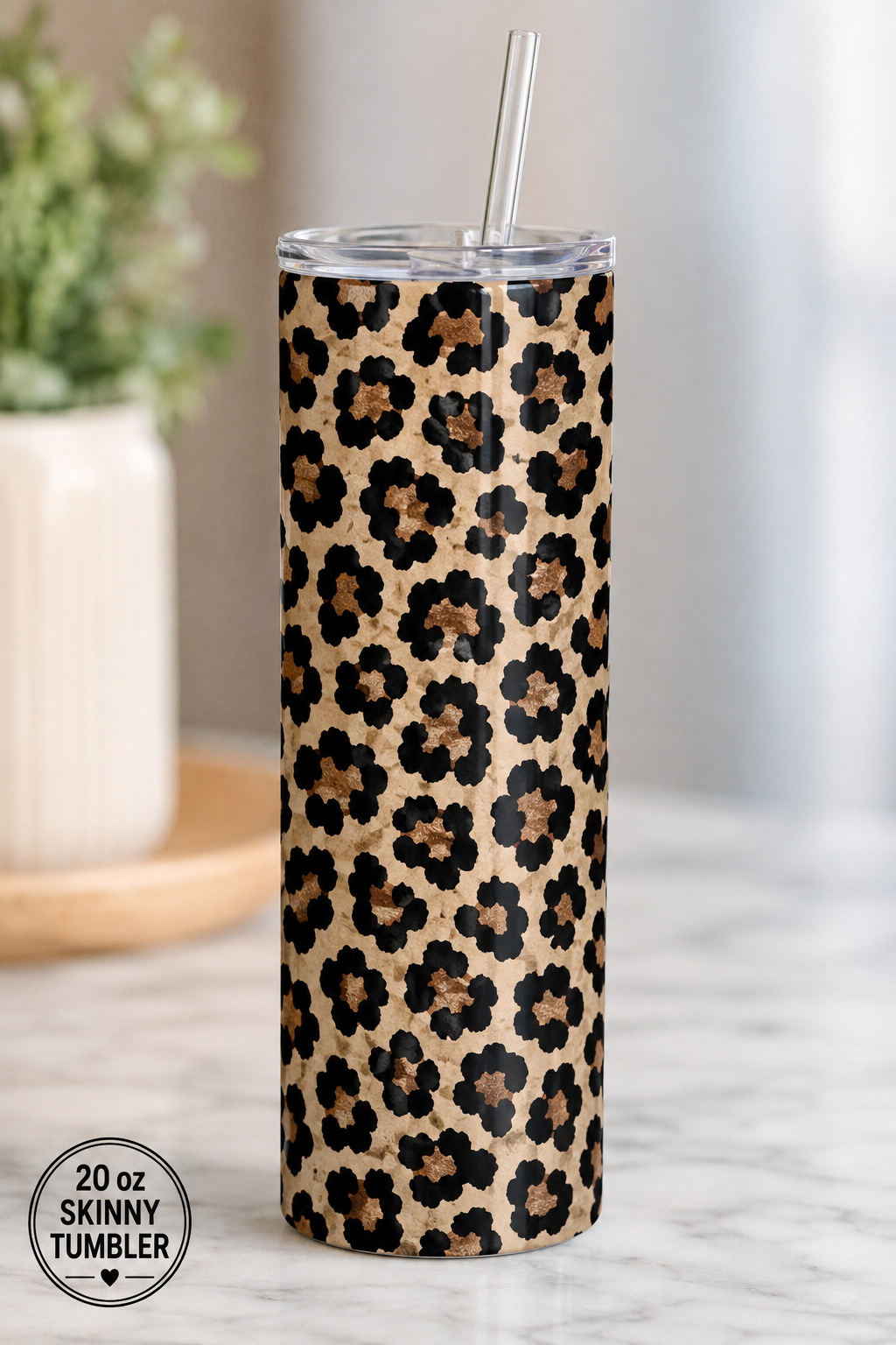 20 oz Skinny Tumbler with Straw
