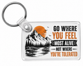 Personalized keychain with custom graphic