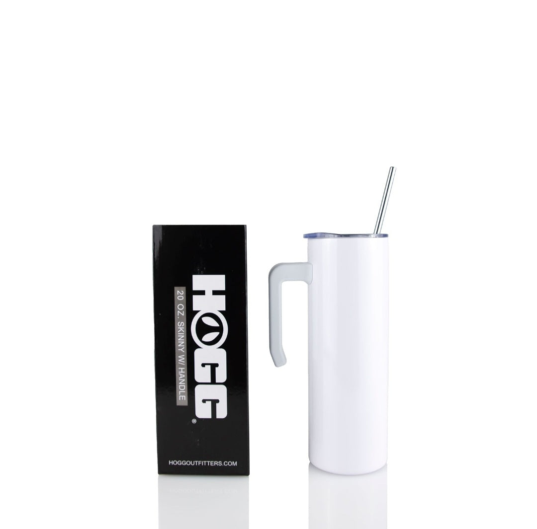 20 oz w handle white or stainless
